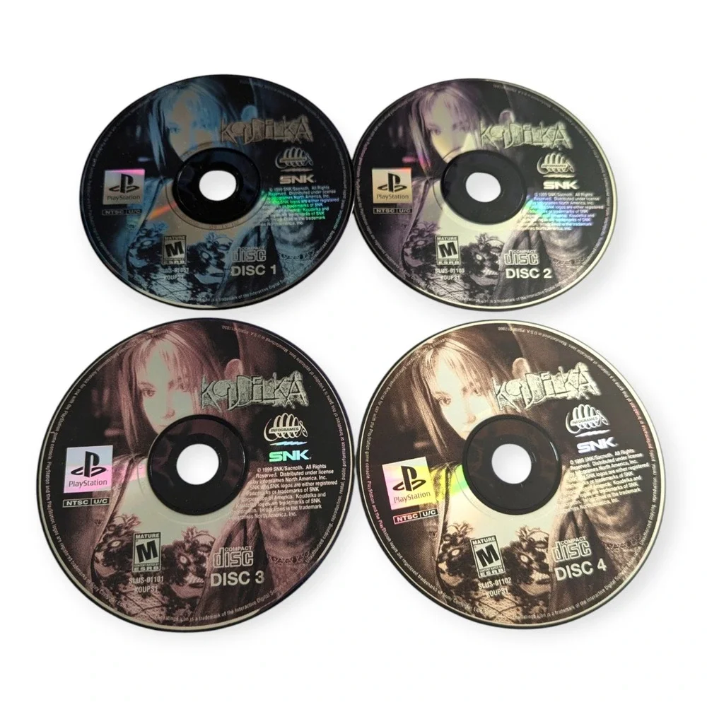Koudelka Sony PlayStation 1 PS1 SNK 2000 Gothic Horror RPG 4-Disc Set CIB